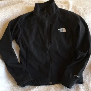 The North Face youth full zip XS coat black